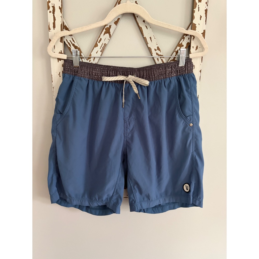 Vuori Men's Kore Shorts Lined Blue No Size Tag See Measurements